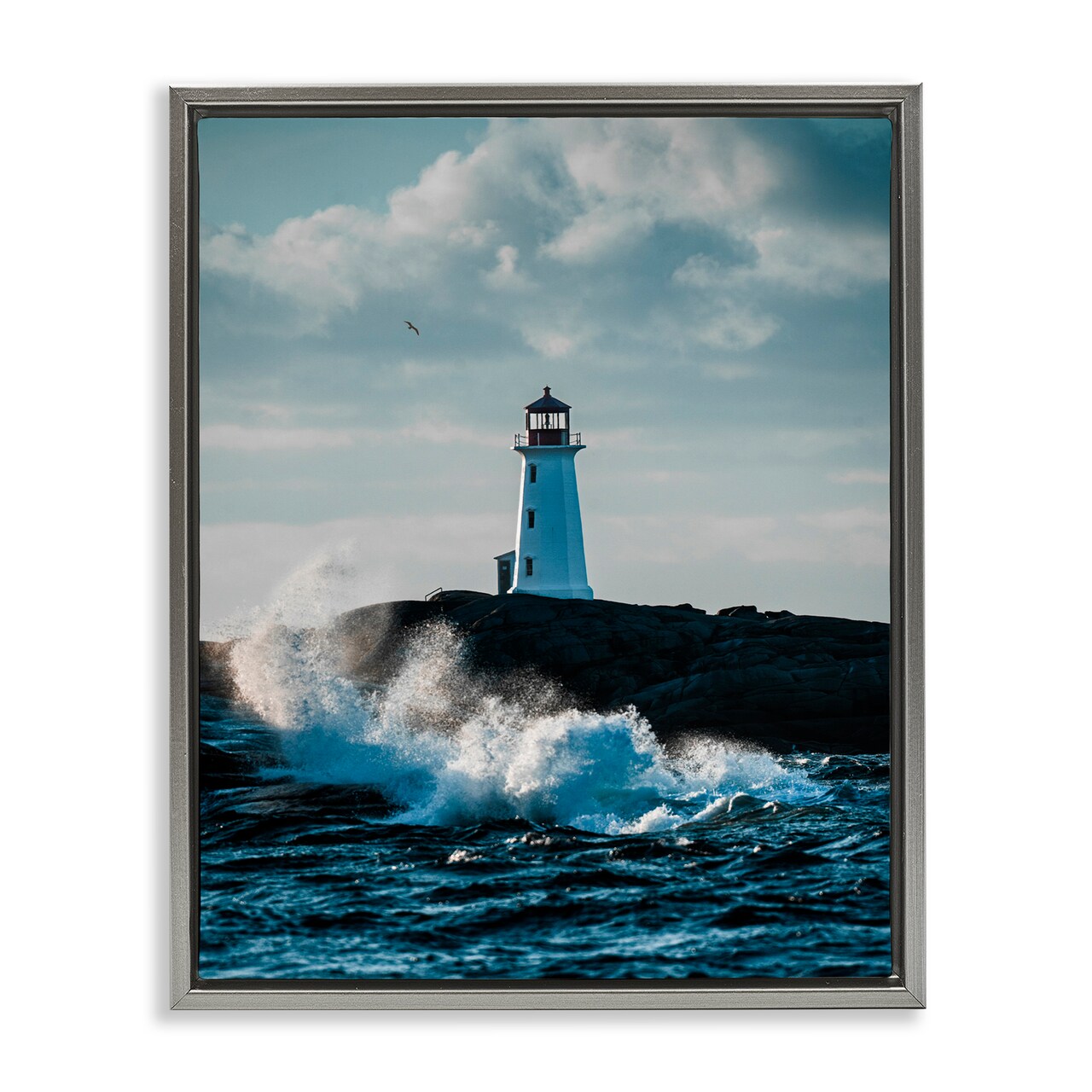 Stupell Industries Nova Scotia Lighthouse Floating Frame, design by Jared Kreiss